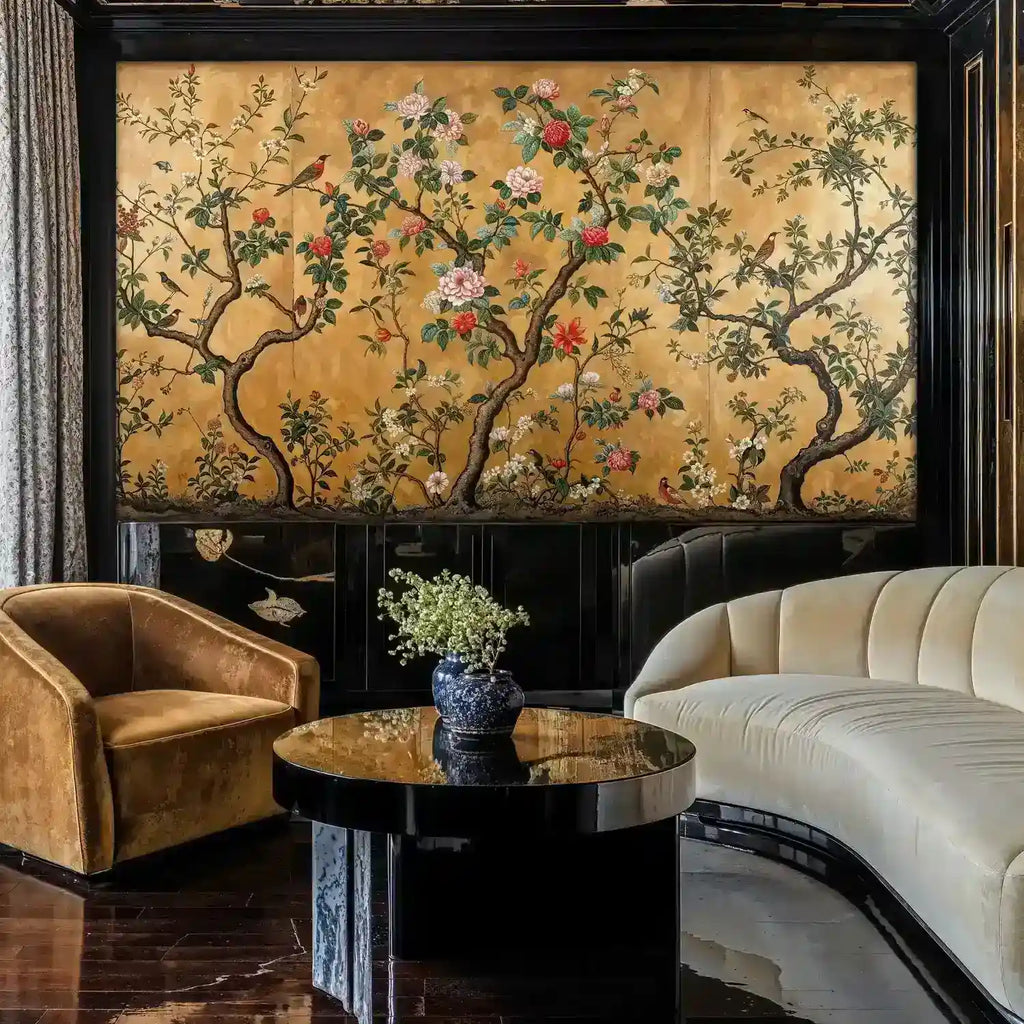 Chinoiserie Flowering Tree Wall Mural