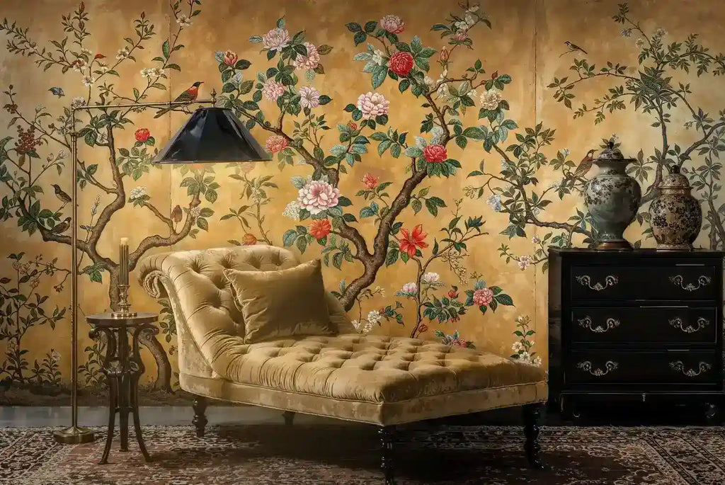Chinoiserie Flowering Tree Wall Mural