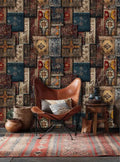 Antique Rug Patchwork Wallpaper